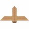 Ekena Millwork Eugene Smooth Timber Gable Bracket, Western Red Cedar, 36"W x 18"H x 5 1/2"D x 5 1/2"F, 12/12 Pitch GBW036X18X0606EUG00SWR - alternate 1